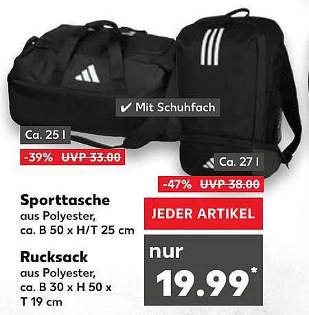 Adidas Sporttasche oder Rucksack - Ideal für Sport und Freizeit