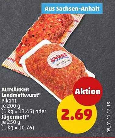 ALTMÄRKER Landmettwurst und Jägermett – Pikant und Lecker!