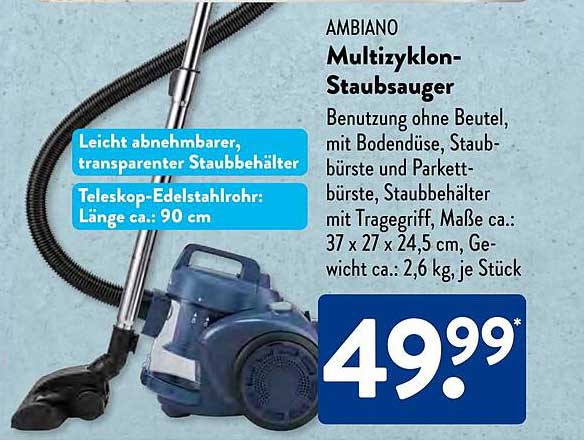 AMBIANO Multizyklon-Staubsauger