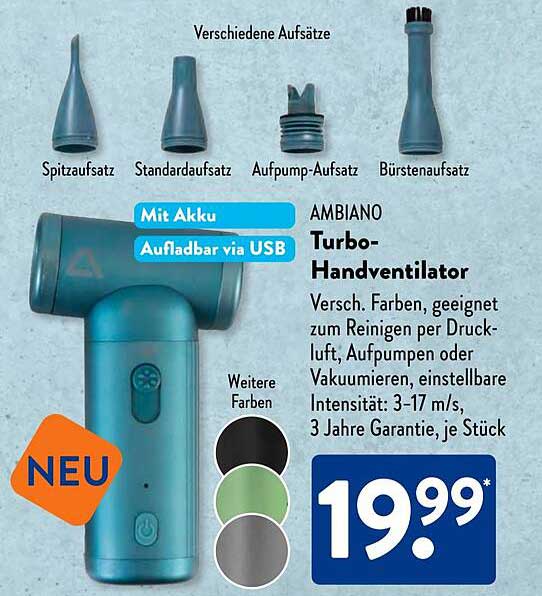 AMBIANO Turbo-Handventilator