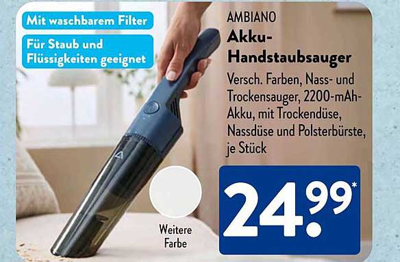 AMBISANO Akku-Handstaubsauger