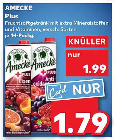 AMECKE Plus Fruchtsaftgetränk mit extra Mineralstoffen und Vitaminen