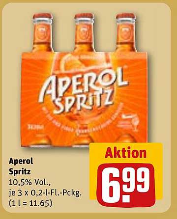 Aperol Spritz 3 x 0,2 l Flasche