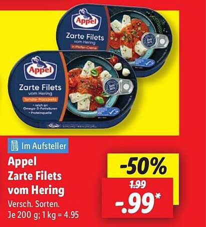 Appel Zarte Filets vom Hering