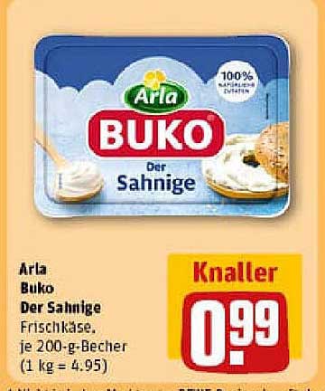 Arla Buko Der Sahninge Frischkäse 200-g-Becher