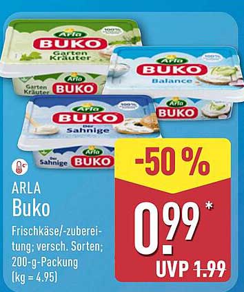 ARLA Buko Frischkäse - verschiedene Sorten