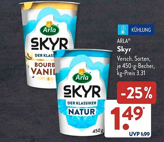 Arla® Skyr 450 g - Der Klassiker in verschiedenen Sorten