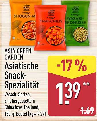 ASIA GREEN GARDEN Asiatische Snack-Spezialität