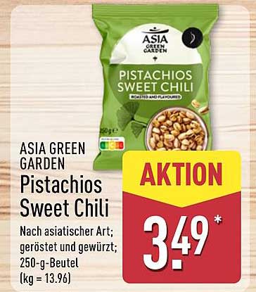 Asia Green Garden Pistachios Sweet Chili 250-g-Beutel