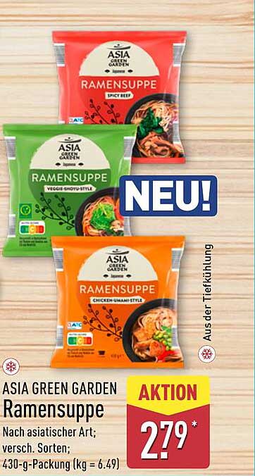 ASIA GREEN GARDEN Ramensuppe - Verschiedene Sorten