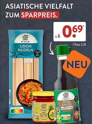 Asiatische Vielfalt: Udon Nudeln und Sojasauce
