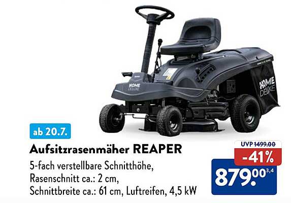 Aufsitzrasenmäher REAPER