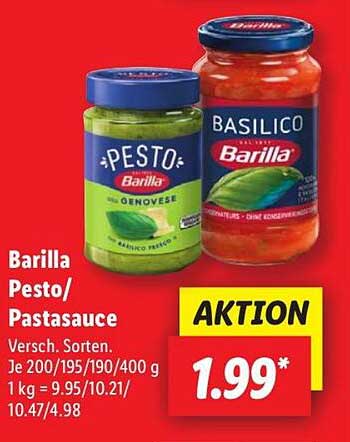 Barilla Pesto/Pastasauce - Versch. Sorten