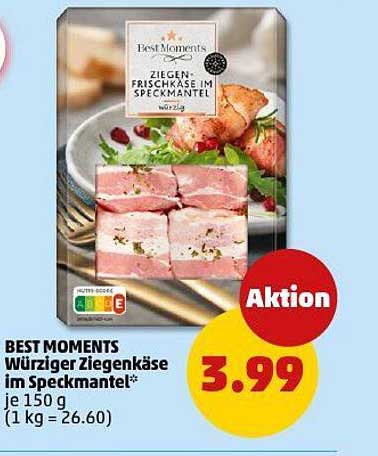 BEST MOMENTS Würziger Ziegenkäse im Speckmantel* je 150 g