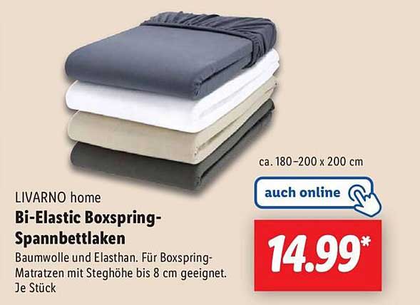 Bi-Elastic Boxspring-Spannbettlaken