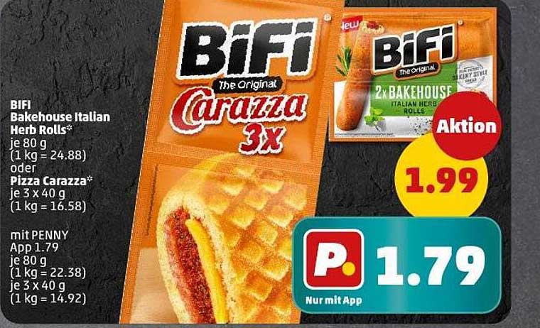 BIFI Bakehouse Italian Herb Rolls oder Pizza Carazza