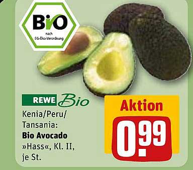 Bio Avocado »Hass«, Kl. II, je St.