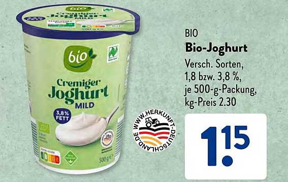 BIO Bio-Joghurt Cremig mild 500 g