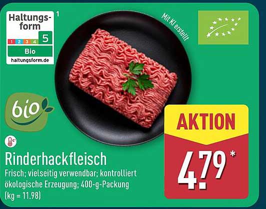 Bio Rinderhackfleisch 400 g - Frisch und vielseitig verwendbar!
