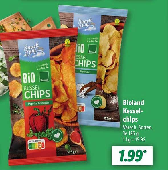 Bioland Kesselchips - Versch. Sorten