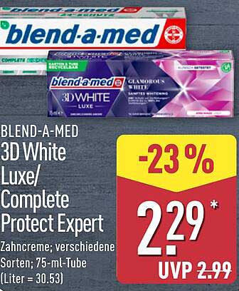 BLEND-A-MED 3D White Luxe/ Complete Protect Expert Zahncreme, 75 ml
