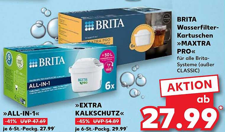 BRITA Wasserfilter-Kartuschen »MAXTRA PRO« für alle Brita-Systeme (außer CLASSIC)