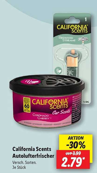 California Scents Autoluftfrischer - Coronado Cherry