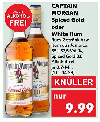 CAPTAIN MORGAN Spiced Gold oder White Rum
