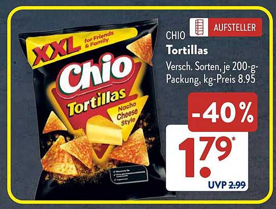 Chio Tortillas 200 g - Verschiedene Sorten
