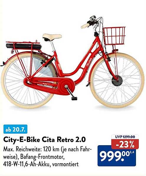 City-E-Bike Cita Retro 2.0