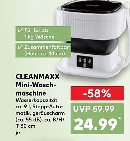 CLEANMAXX Mini-Waschmaschine
