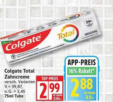 Colgate Total Zahnpasta 75ml