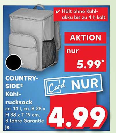COUNTRY-SIDE® Kühltasche Rucksack