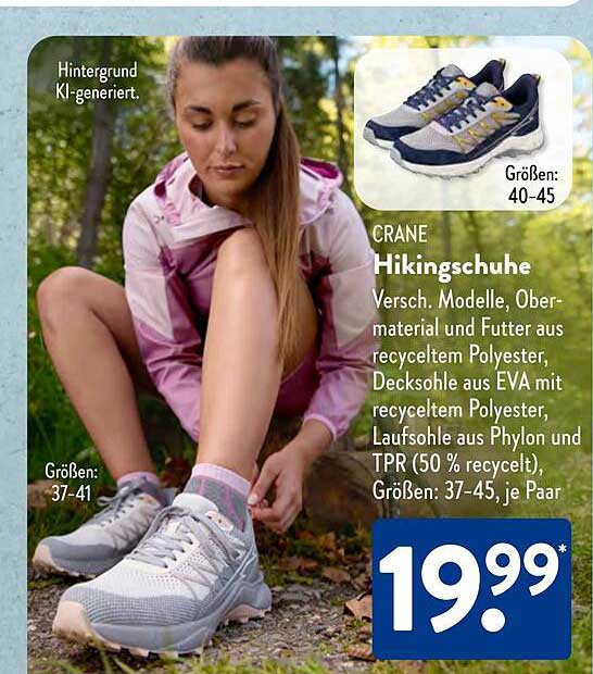 CRANE Hikingschuhe in verschiedenen Modellen