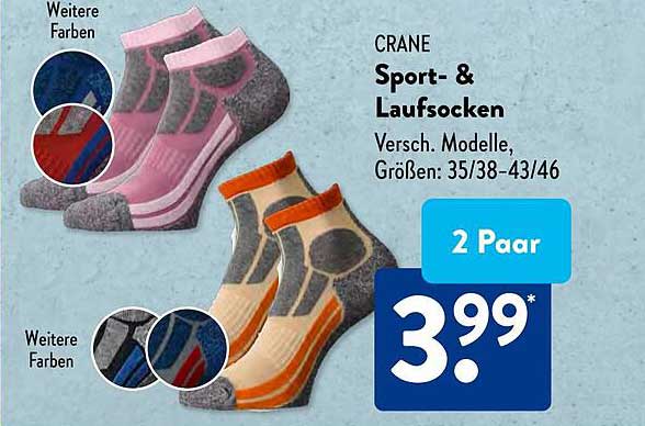 CRANE Sport- & Laufsocken 2 Paar