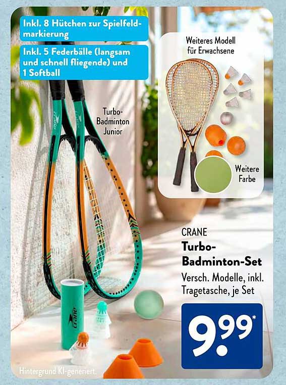 CRANE Turbo-Badminton-Set