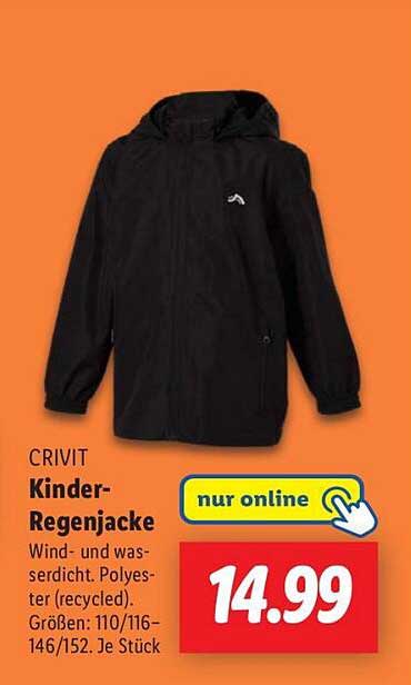 CRIVIT Kinder-Regenjacke