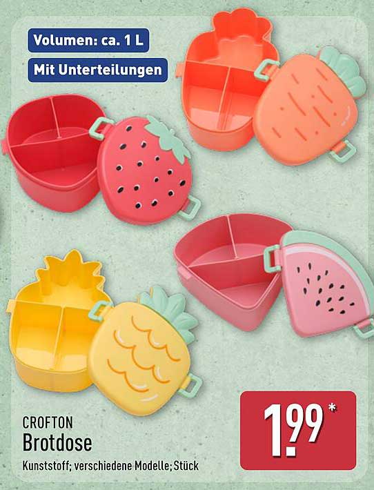 CROFTON Brotdose - verschiedene Modelle; Stück