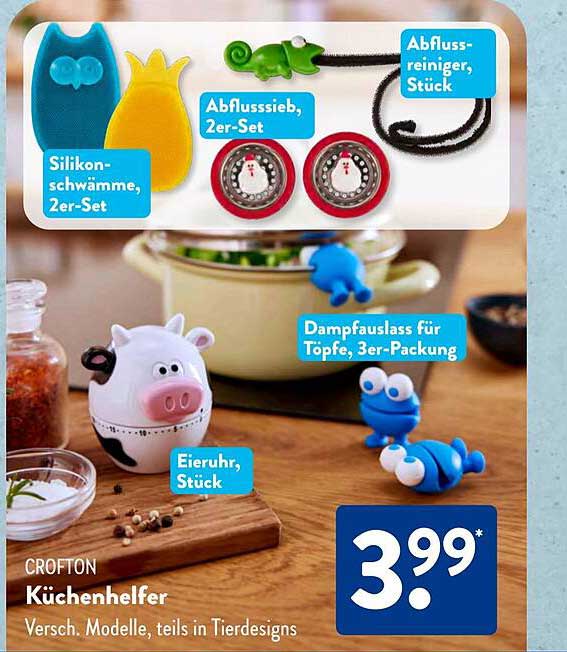 CROFTON Küchenhelfer - Verschiedene Modelle, teils in Tierdesigns