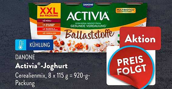 Danone Activia® Jogurt Cerealienmix 8 x 115 g - 920-g-Packung
