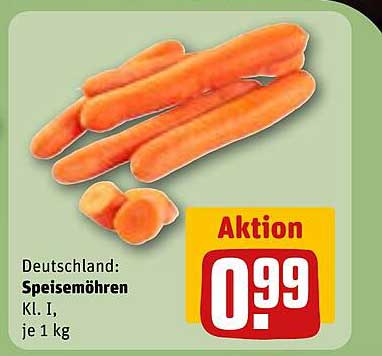 Deutschland: Speisemöhren Kl. I, je 1 kg