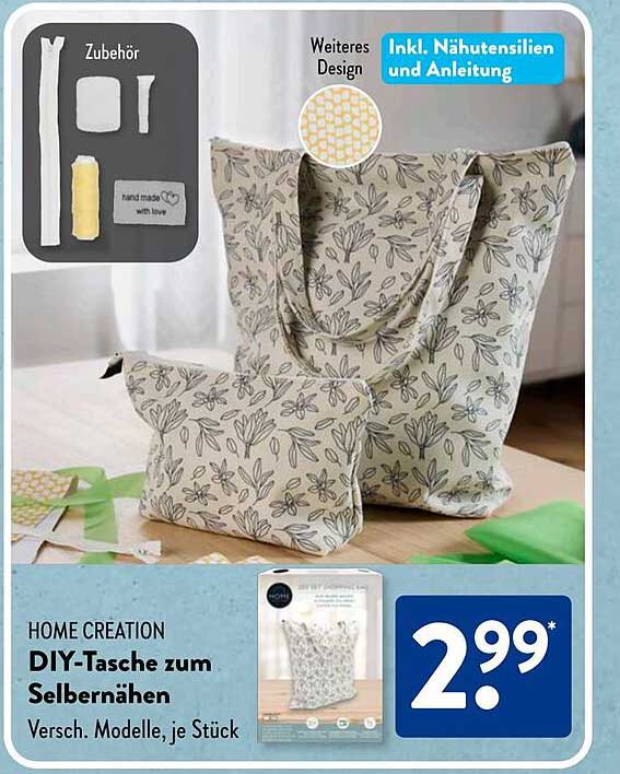 DIY-Tasche zum Selbernähen
