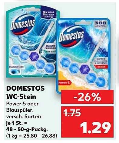 DOMESTOS WC-Stein Power 5 oder Blauspüler, versch. Sorten