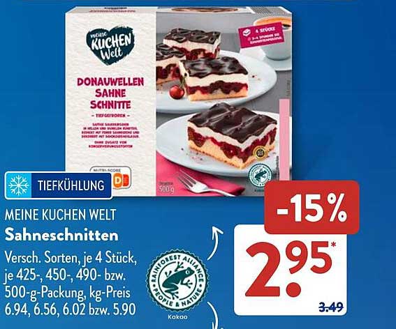 Donauwellen Sahneschnitten – Tiefgefroren von Meine Kuchen Welt