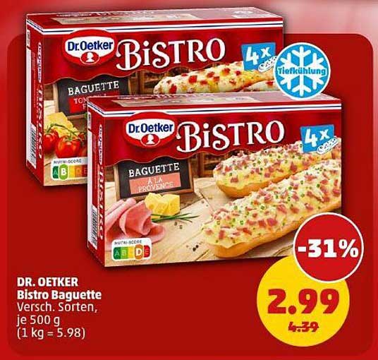 Dr. Oetker Bistro Baguette – Verschiedene Sorten, je 500 g