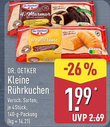 Dr. Oetker Kleine Rührkuchen – Verschiedene Sorten