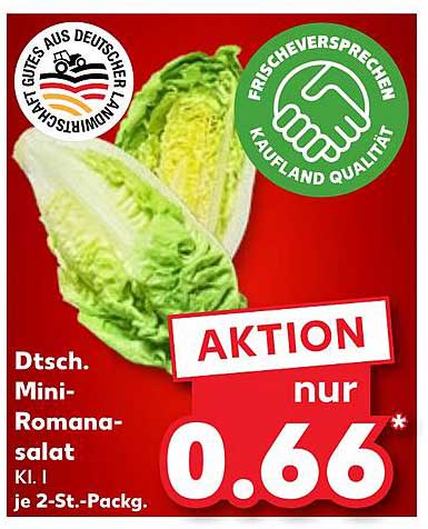 Dtsch. Mini-Romansalat Kl. I je 2-St.-Pack.