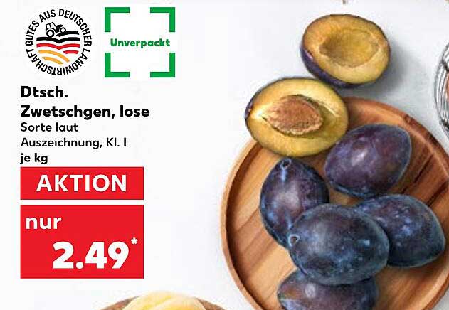Dtsch. Zwetschgen, lose - Aktion!