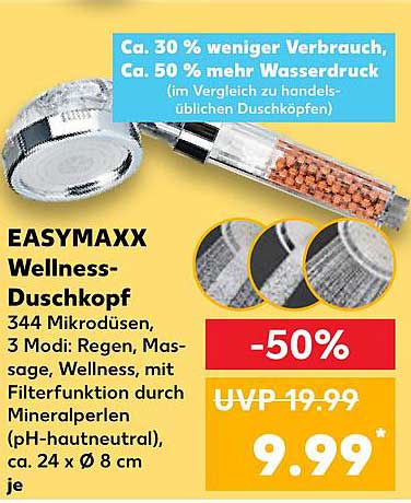 EASYMAXX Wellness-Duschkopf