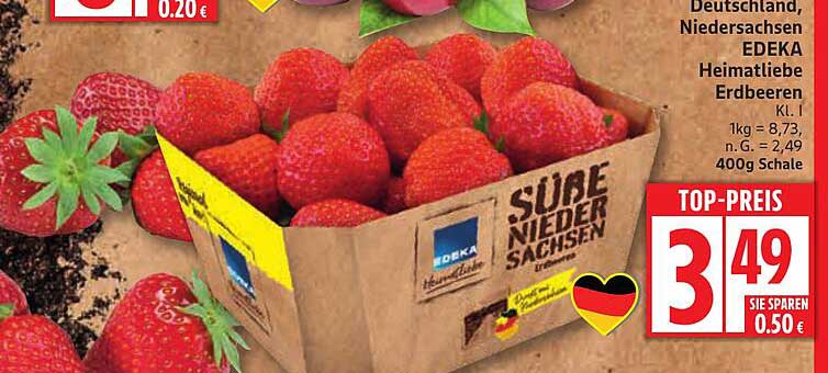 EDEKA Heimatt Liebe Erdbeeren 400g